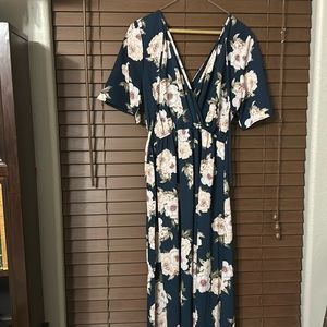 Formal floral romper